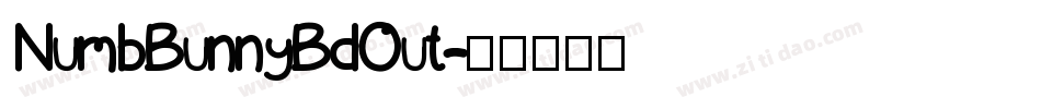 NumbBunnyBdOut字体转换