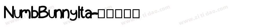 NumbBunnyIta字体转换