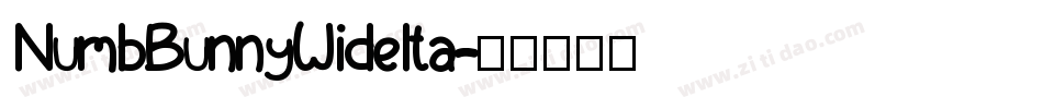 NumbBunnyWideIta字体转换
