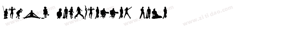 Human-Silhouettes-Five字体转换