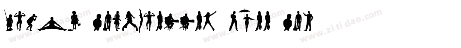 Human-Silhouettes-Free-Six字体转换