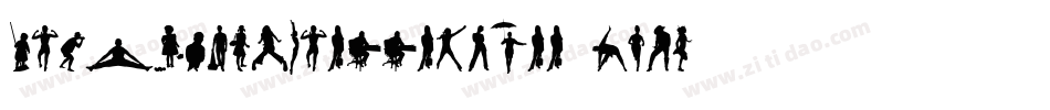 HumanSilhouettesFree-pj0D字体转换