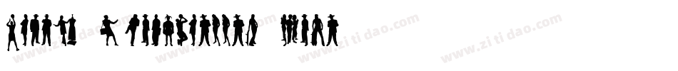 Human-Silhouettes-Five字体转换