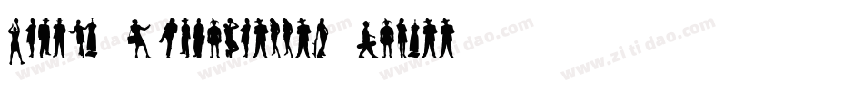 Human-Silhouettes-Three字体转换