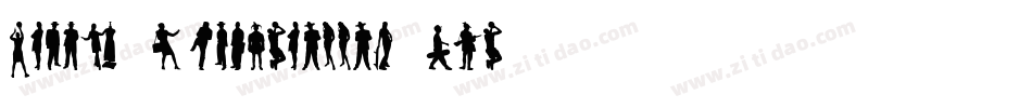 Human-Silhouettes-Two字体转换