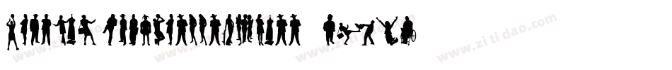 HumanSilhouettesFree-pj0D字体转换