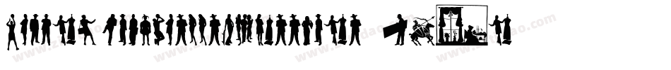 HumanSilhouettesFreeNine-W9Zn字体转换