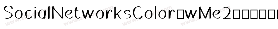 SocialNetworksColor-wMe2字体转换