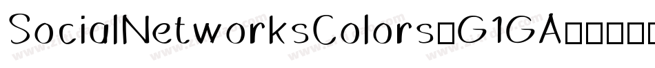 SocialNetworksColors-G1GA字体转换