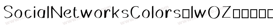 SocialNetworksColors-lwOZ字体转换
