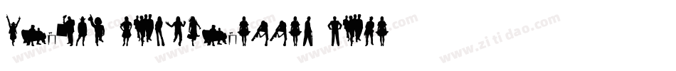 Human-Silhouettes-Five字体转换