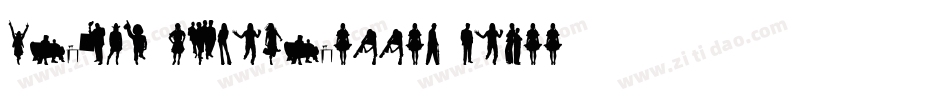 Human-Silhouettes-Three字体转换