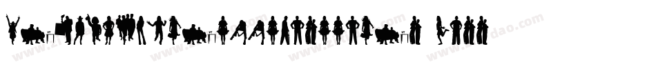 HumanSilhouettesFreeFour-04rr字体转换