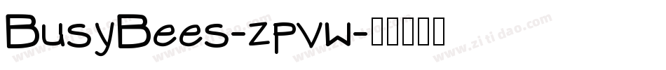BusyBees-zpvw字体转换