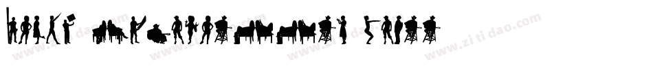 Human-Silhouettes-Three字体转换