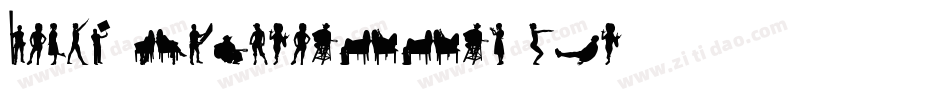 Human-Silhouettes-Two字体转换