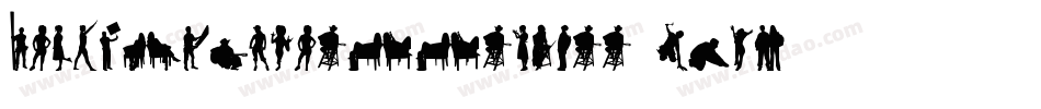 HumanSilhouettesFree-pj0D字体转换