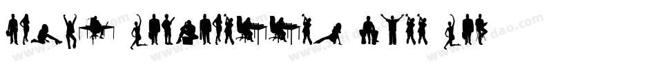 Human-Silhouettes-Free-Six字体转换