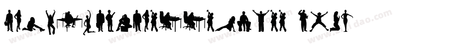HumanSilhouettesFree-pj0D字体转换
