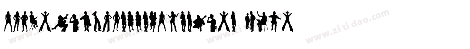 HumanSilhouettesFreeNine-W9Zn字体转换