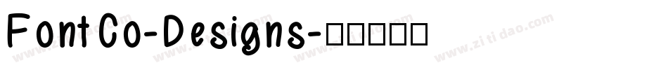 FontCo-Designs字体转换