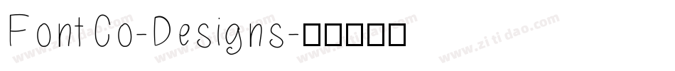 FontCo-Designs字体转换