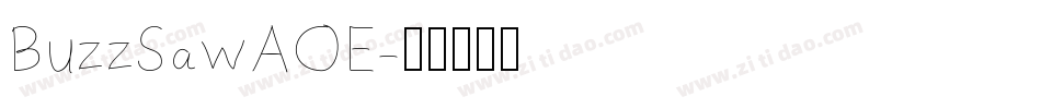 BuzzSawAOE字体转换
