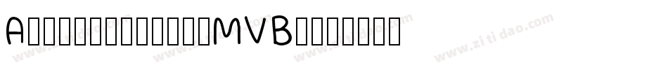 Assimilation-MVBw字体转换