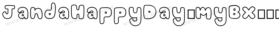 JandaHappyDay-myBx字体转换