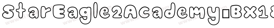 StarEagle2Academy-Bx18字体转换 StarEagle2Academy-Bx18字体转换