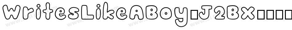 WritesLikeABoy-J2Bx字体转换