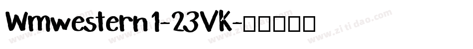 Wmwestern1-23VK字体转换