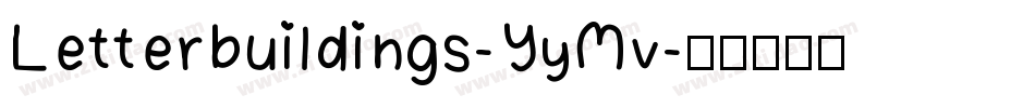 Letterbuildings-YyMv字体转换