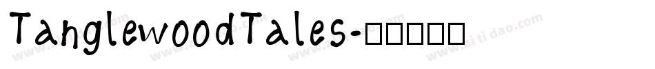 TanglewoodTales字体转换