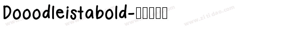 Dooodleistabold字体转换