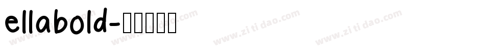ellabold字体转换