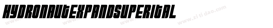 hydronautexpandsuperital字体转换