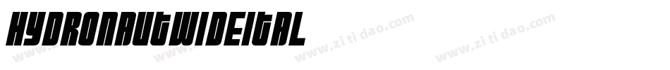 hydronautwideital字体转换