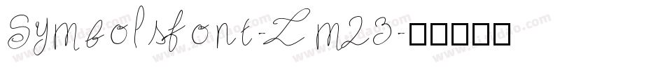 Symbolsfont-Lm23字体转换