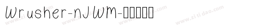 Wrusher-nJWM字体转换