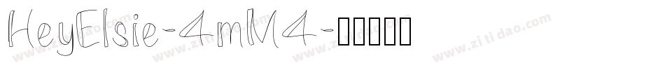 HeyElsie-4mM4字体转换