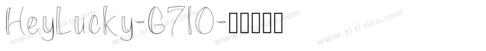 HeyLucky-G7lO字体转换