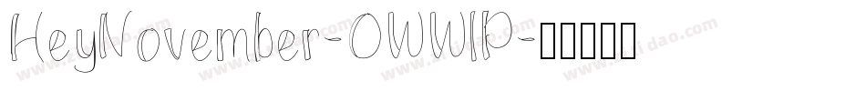 HeyNovember-0WWlP字体转换