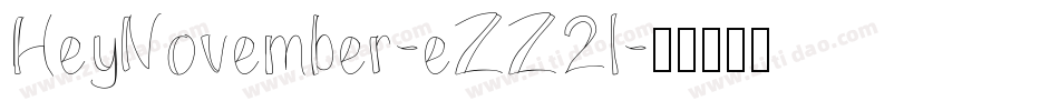 HeyNovember-eZZ2l字体转换