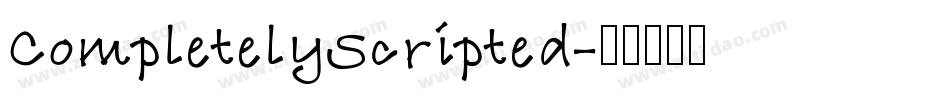 CompletelyScripted字体转换