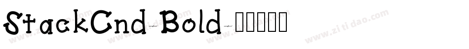 StackCnd-Bold字体转换