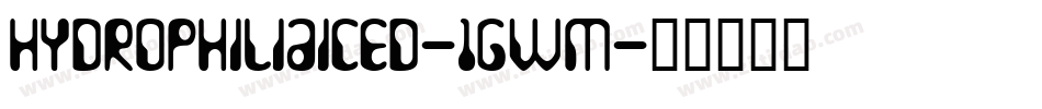 HydrophiliaIced-1GwM字体转换
