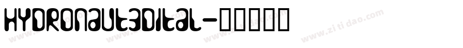 hydronaut3dital字体转换