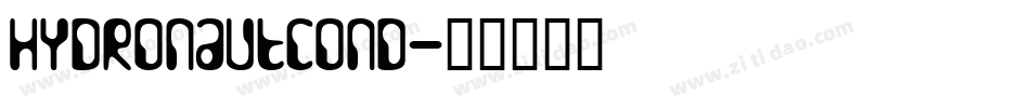 hydronautcond字体转换