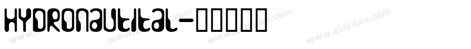 hydronautital字体转换